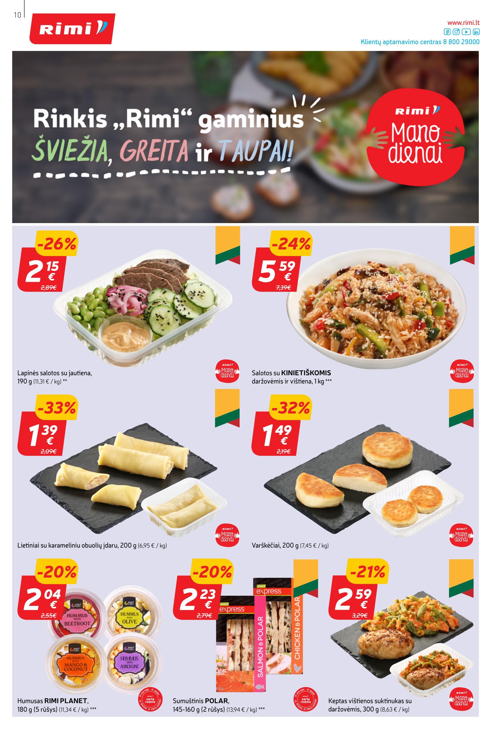 Rimi savaitinis leidinys akcijos nuo 
  2023-05-23 iki 
  2023-05-29 | Leidinukas.lt puslapis 10
