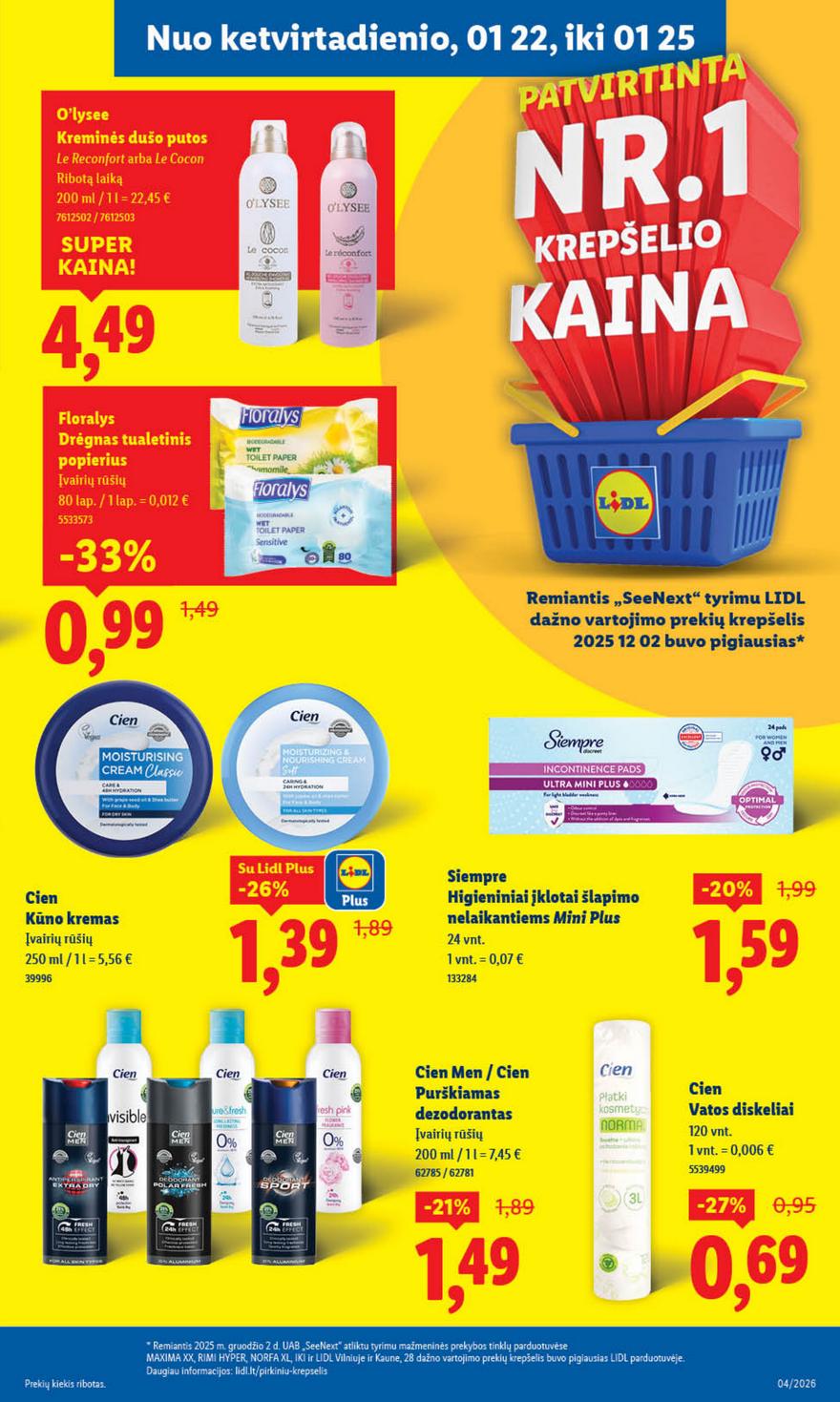 Lidl naujas leidinys akcijos nuo 
  2026-01-19 iki 
  2026-01-25 | Leidinukas.lt puslapis 31