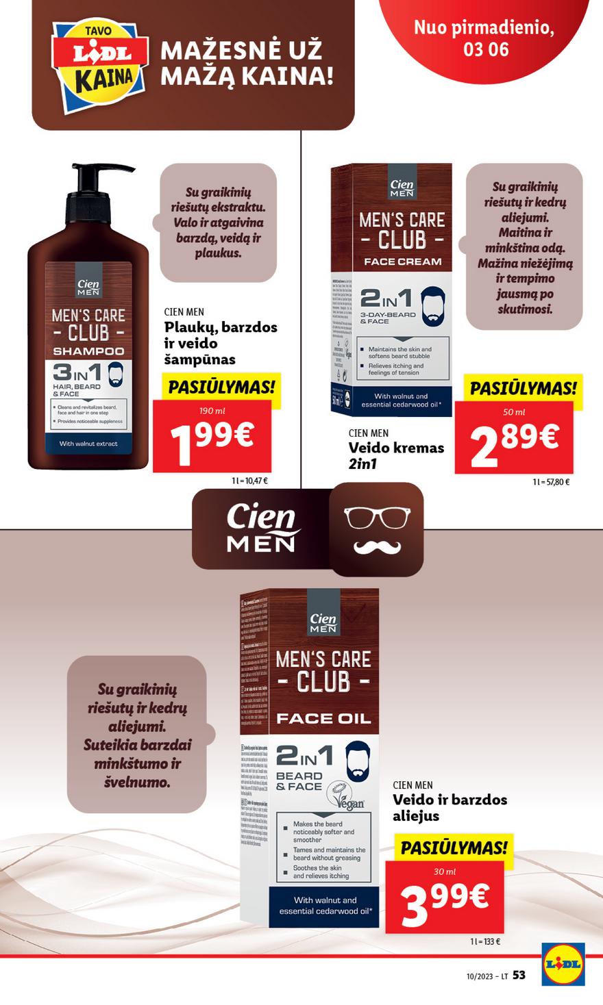 Lidl pasiūlymai akcijos nuo 
  2023-03-03 iki 
  2023-03-12 | Leidinukas.lt puslapis 53