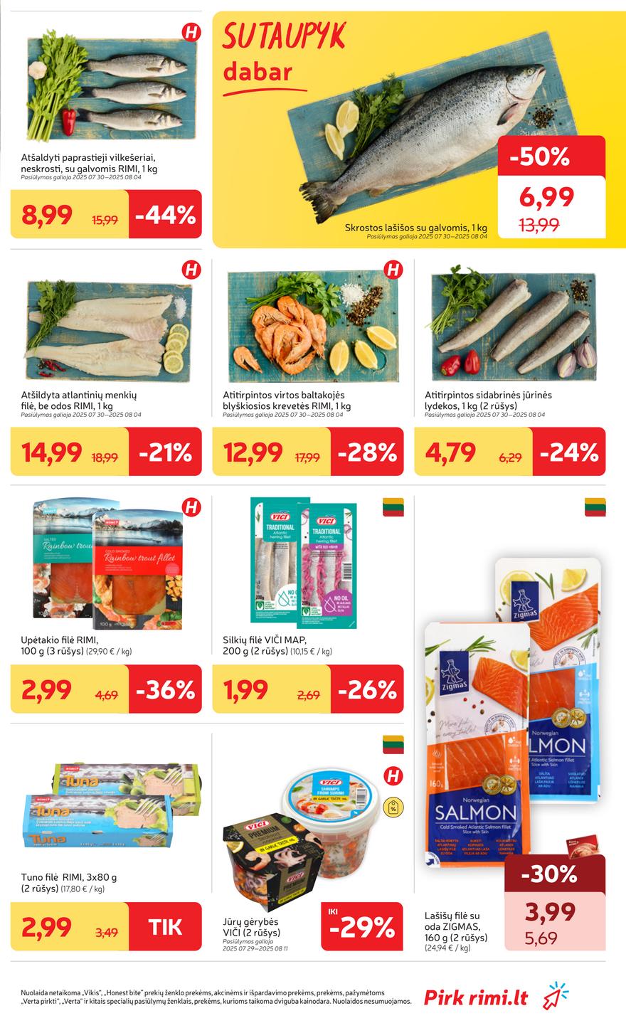 Rimi savaitinis leidinys  akcijos nuo 
  2025-07-29 iki 
  2025-08-04 | Leidinukas.lt puslapis 11