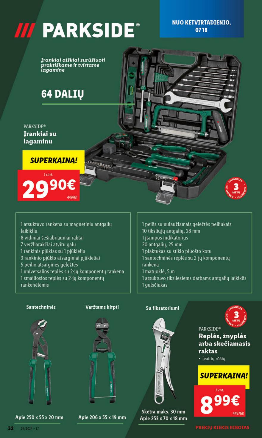 Lidl ne maisto leidinys akcijos nuo 
  2024-07-15 iki 
  2024-07-21 | Leidinukas.lt puslapis 32