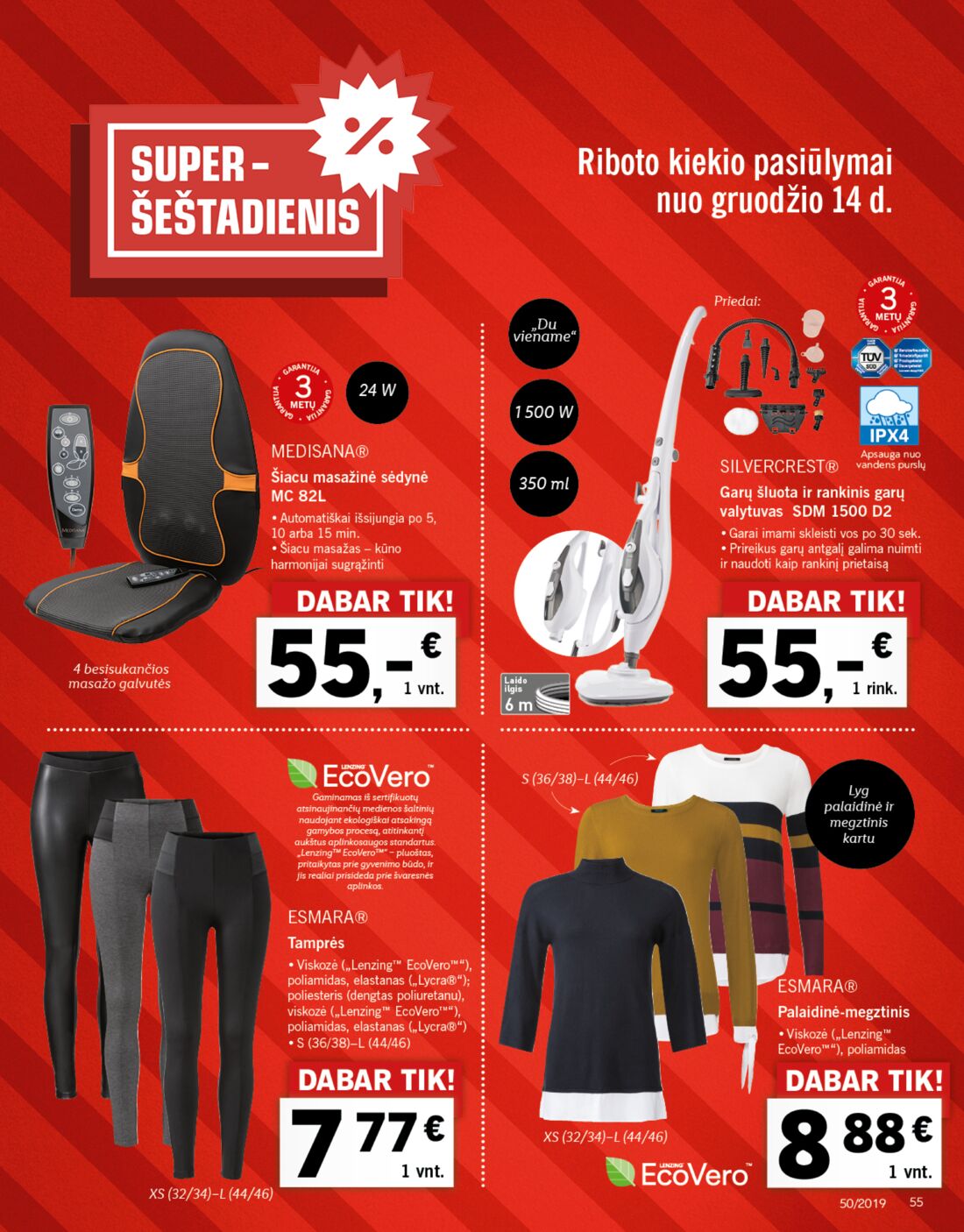 Lidl savaitinis leidinys akcijos nuo 
  2019-12-09 iki 
  2019-12-15 | Leidinukas.lt puslapis 55