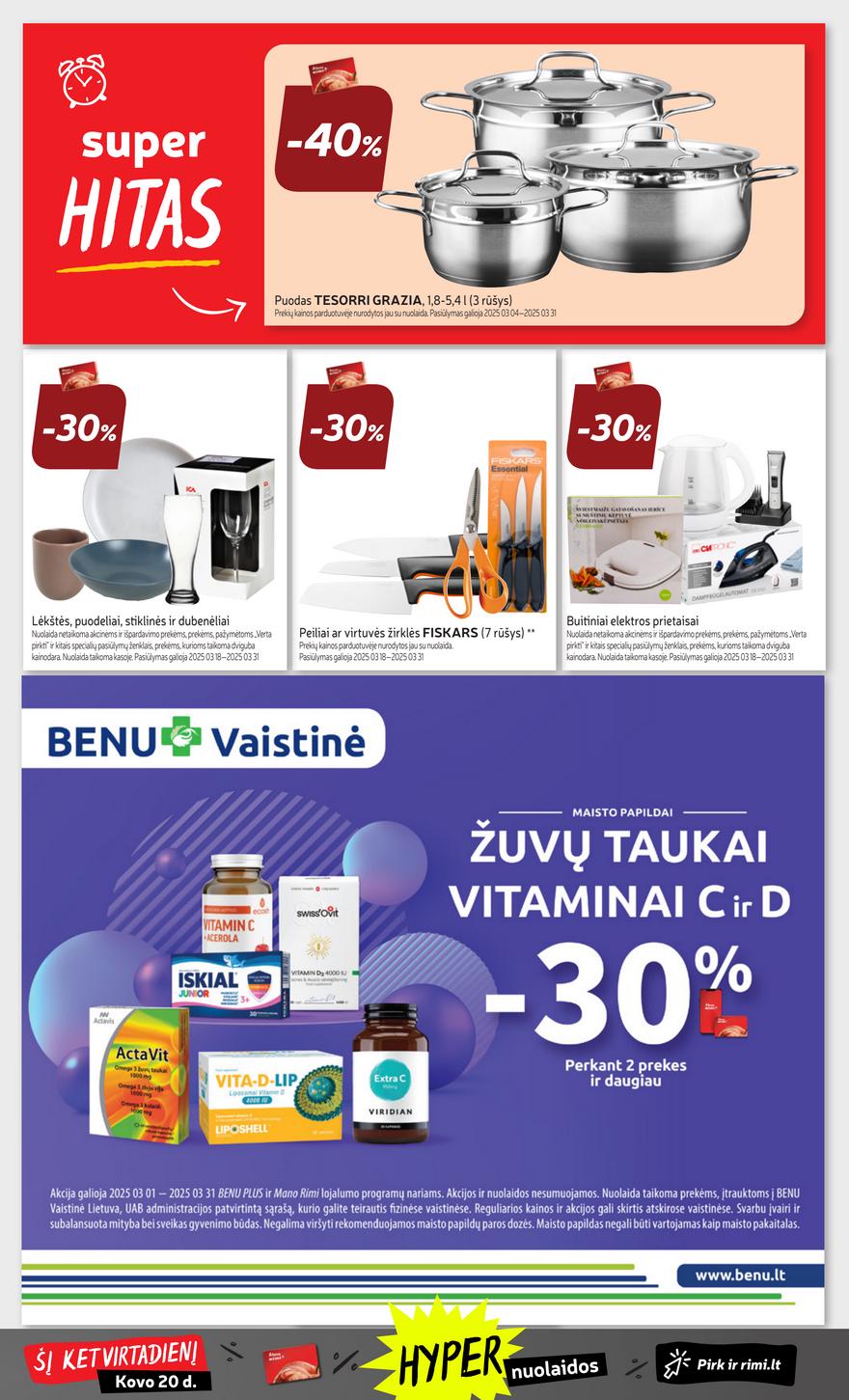 Rimi savaitinis leidinys 12 akcijos nuo 
  2025-03-18 iki 
  2025-03-24 | Leidinukas.lt puslapis 32