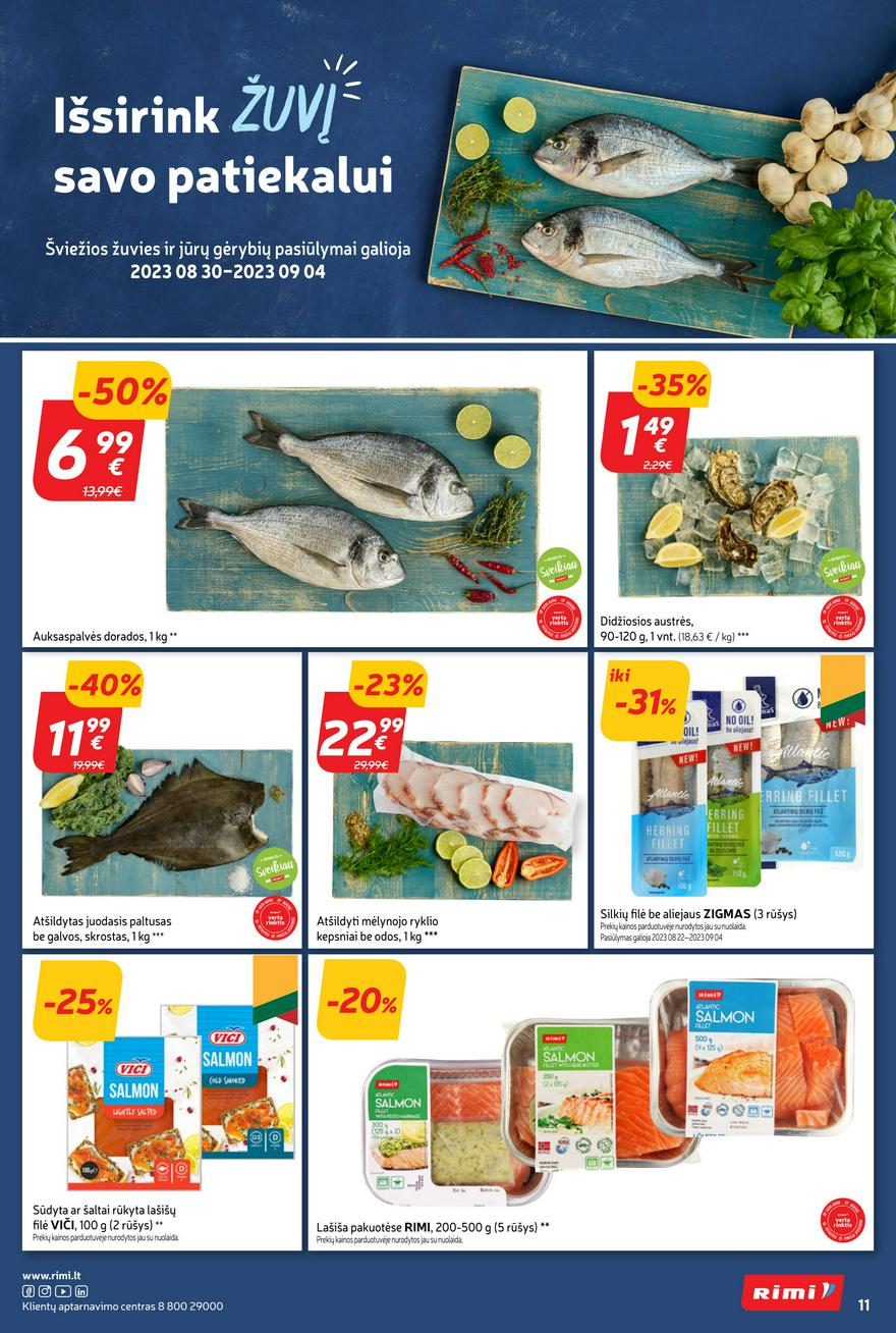 Rimi savaitinis leidinys akcijos nuo 
  2023-08-28 iki 
  2023-09-03 | Leidinukas.lt puslapis 11