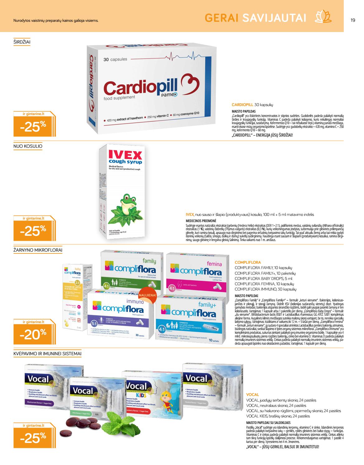 Gintarinė vaistinė leidinys akcijos nuo 
  2021-06-01 iki 
  2021-06-30 | Leidinukas.lt puslapis 19