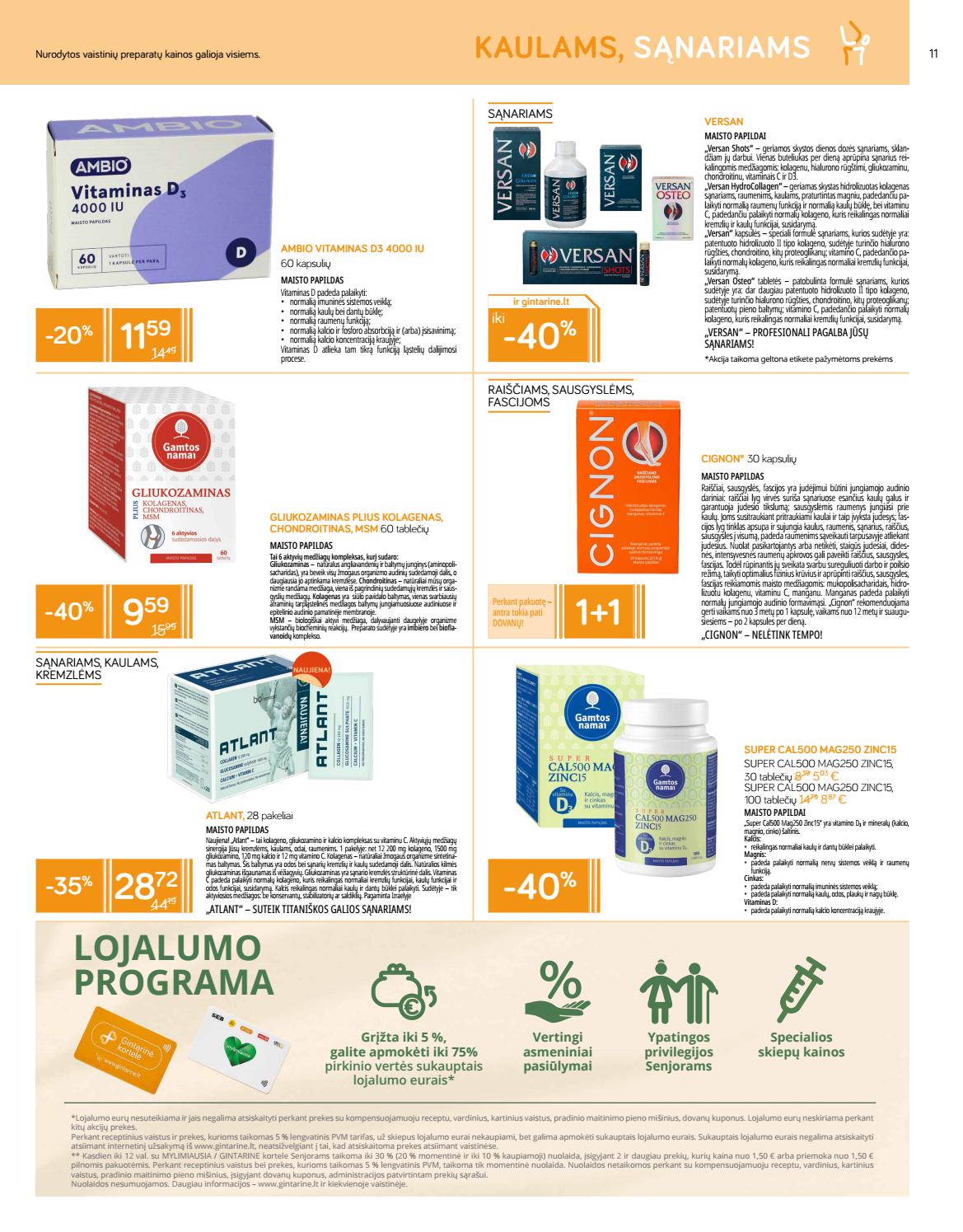 Gintarinė vaistinė leidinys akcijos nuo 
  2021-07-01 iki 
  2021-07-31 | Leidinukas.lt puslapis 11
