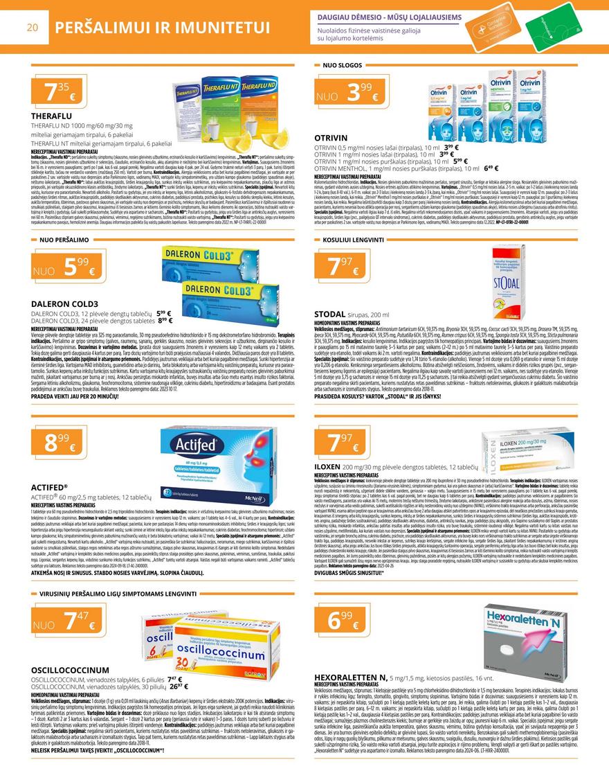 Gintarinės vaistinės leidinys akcijos nuo 
  2024-12-01 iki 
  2024-12-31 | Leidinukas.lt puslapis 20