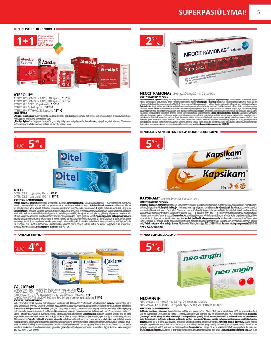 Gintarinės vaistinės leidinys akcijos nuo 
  2025-01-01 iki 
  2025-01-31 | Leidinukas.lt puslapis 5