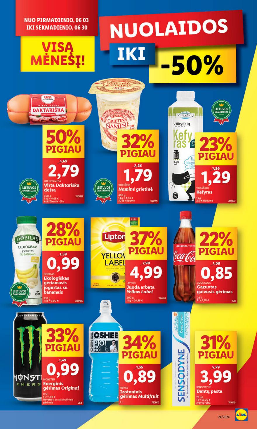 Lidl leidinys naujas akcijos nuo 
  2024-06-10 iki 
  2024-06-16 | Leidinukas.lt puslapis 16