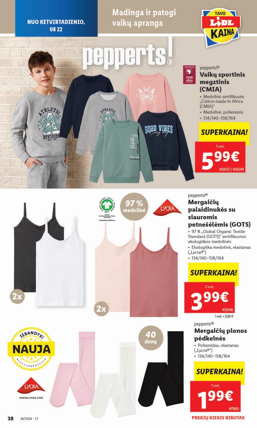 Lidl leidinys naujas akcijos nuo 
  2024-08-19 iki 
  2024-08-25 | Leidinukas.lt puslapis 38