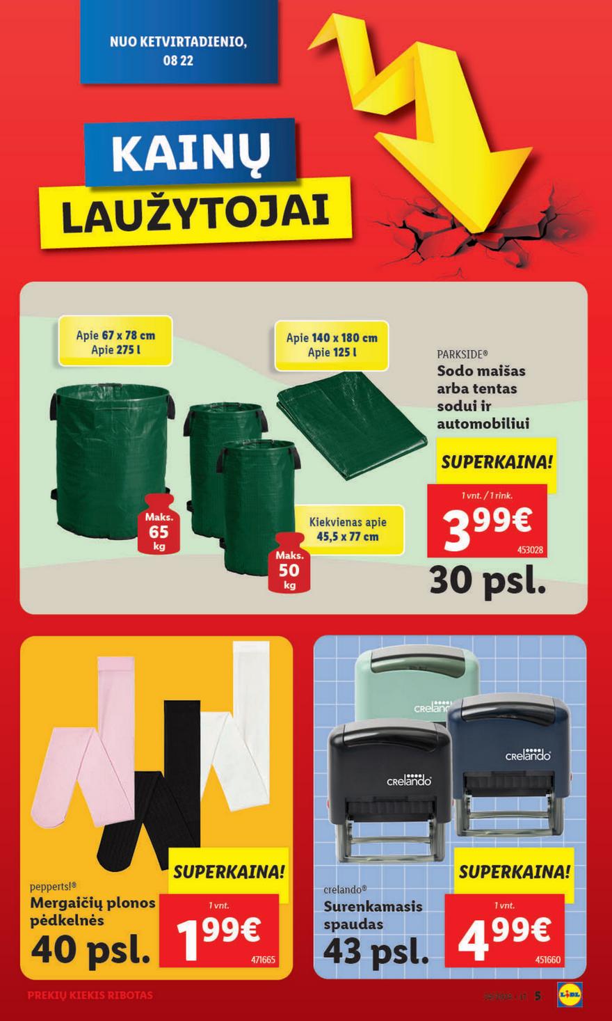 Lidl leidinys naujas akcijos nuo 
  2024-08-19 iki 
  2024-08-25 | Leidinukas.lt puslapis 5