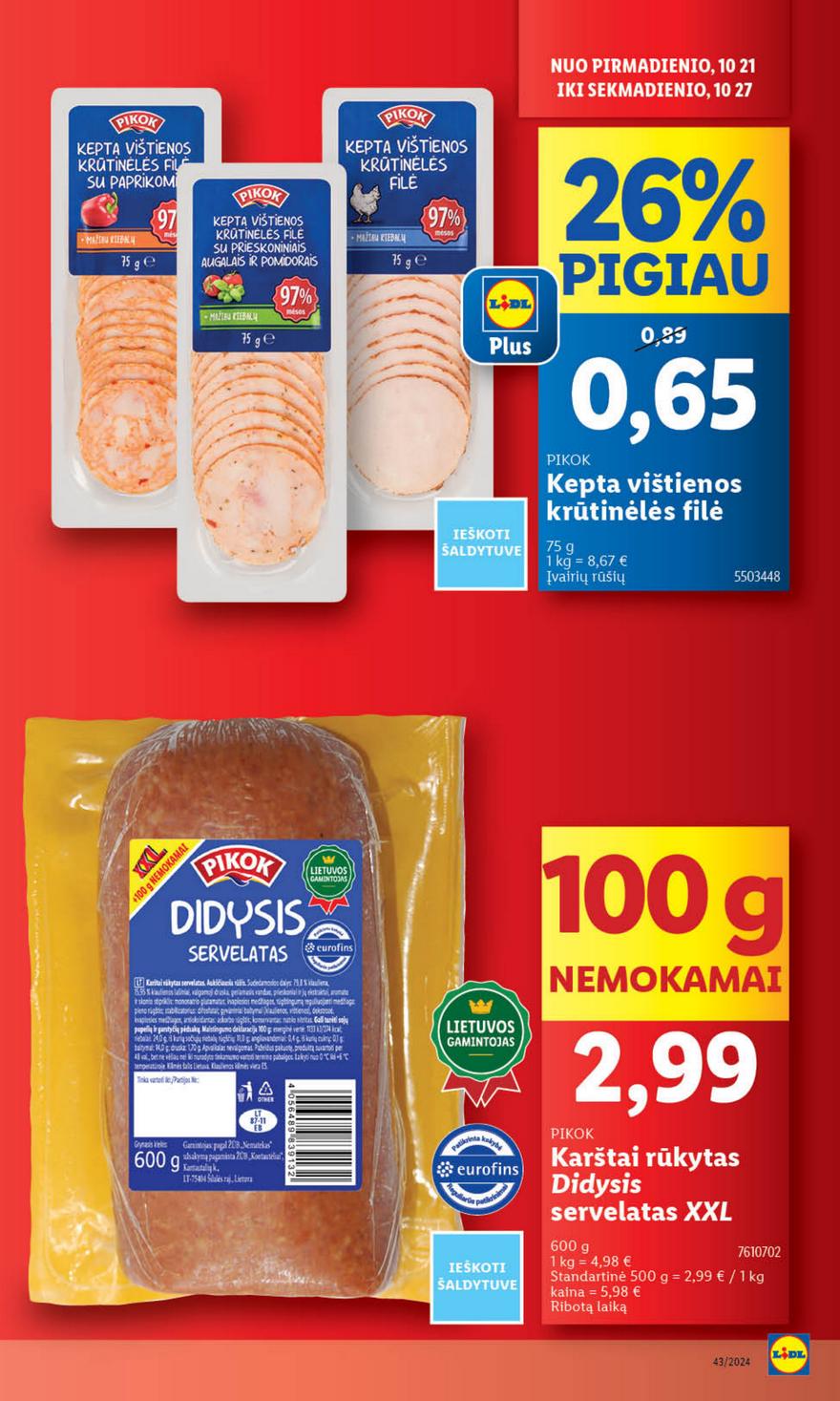 Lidl leidinys naujas akcijos nuo 
  2024-10-21 iki 
  2024-10-27 | Leidinukas.lt puslapis 12