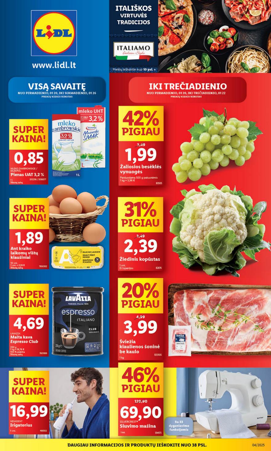 Lidl leidinys naujas akcijos nuo 
  2025-01-20 iki 
  2025-01-26 | Leidinukas.lt puslapis 1