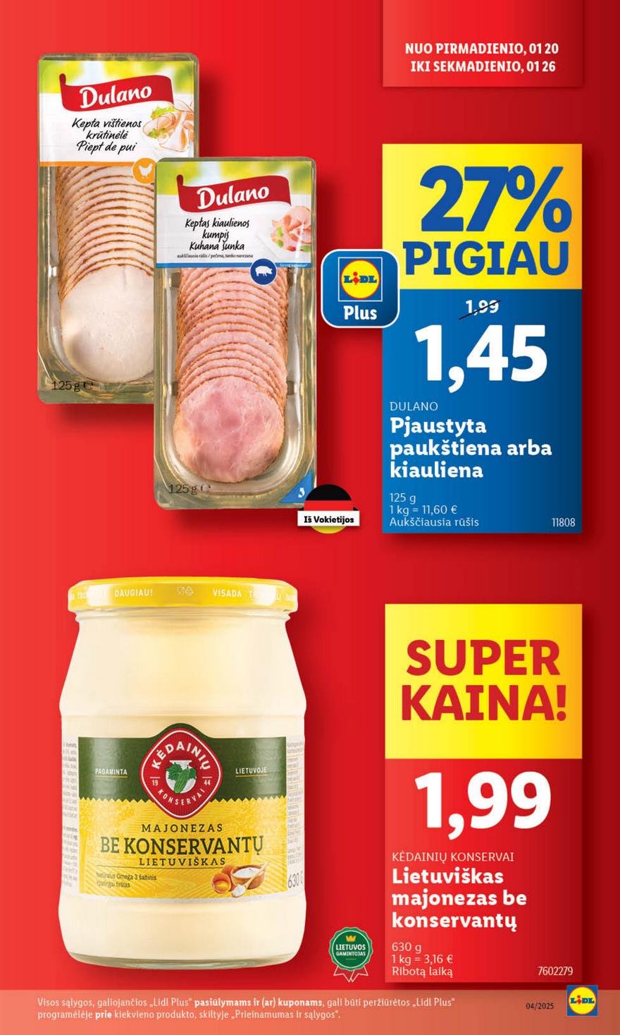 Lidl leidinys naujas akcijos nuo 
  2025-01-20 iki 
  2025-01-26 | Leidinukas.lt puslapis 10