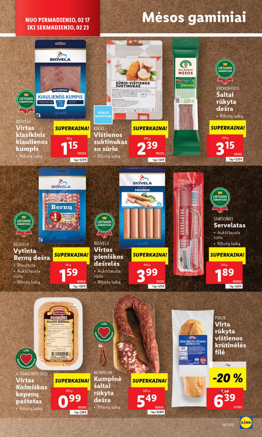 Lidl leidinys naujas akcijos nuo 
  2025-02-17 iki 
  2025-02-23 | Leidinukas.lt puslapis 30