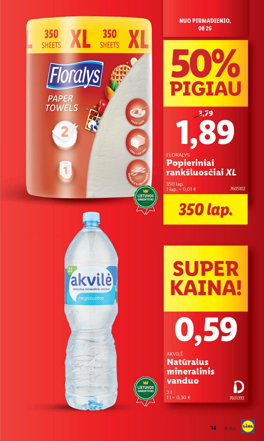 Lidl leidinys akcijos nuo 
  2024-08-26 iki 
  2024-09-01 | Leidinukas.lt puslapis 13