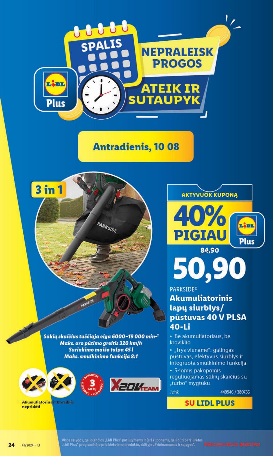 Lidl leidinys akcijos nuo 
  2024-10-07 iki 
  2024-10-13 | Leidinukas.lt puslapis 24