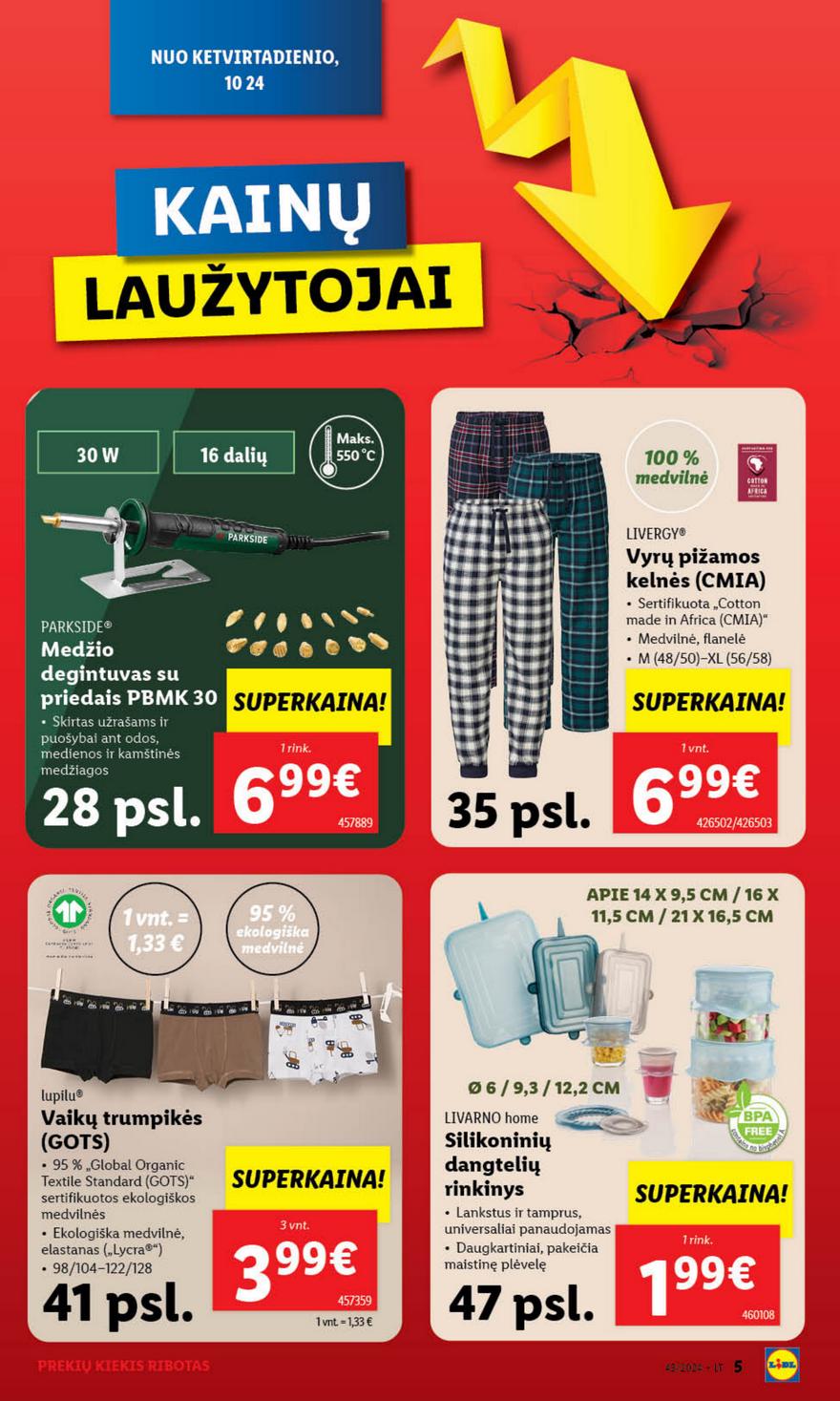 Lidl leidinys akcijos nuo 
  2024-10-21 iki 
  2024-10-27 | Leidinukas.lt puslapis 5