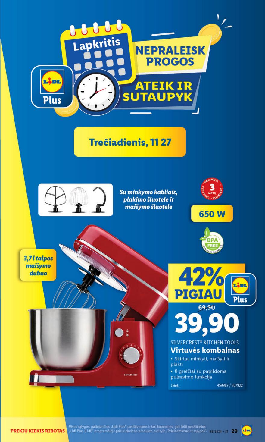 Lidl leidinys akcijos nuo 
  2024-11-25 iki 
  2024-12-01 | Leidinukas.lt puslapis 29