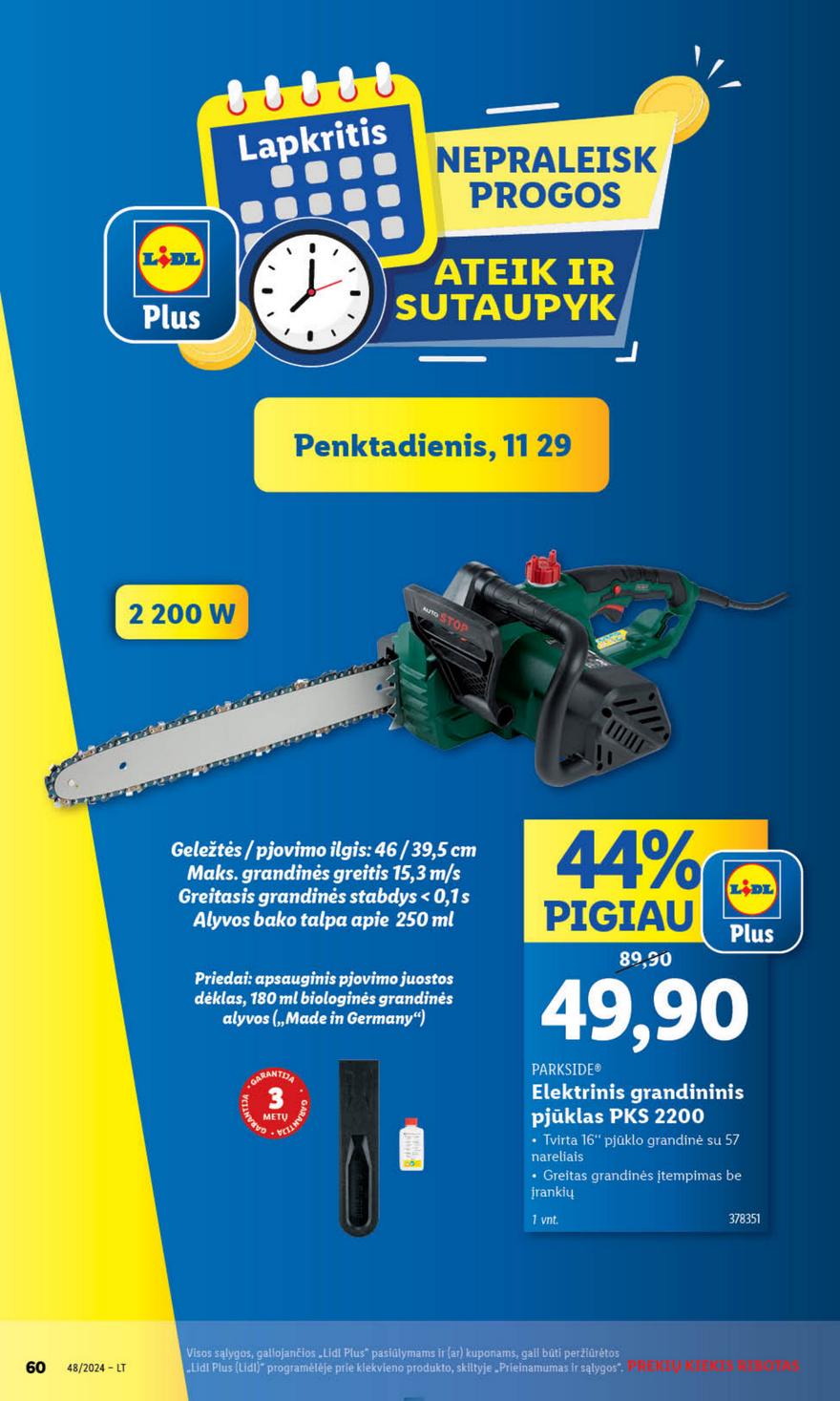 Lidl leidinys akcijos nuo 
  2024-11-25 iki 
  2024-12-01 | Leidinukas.lt puslapis 60