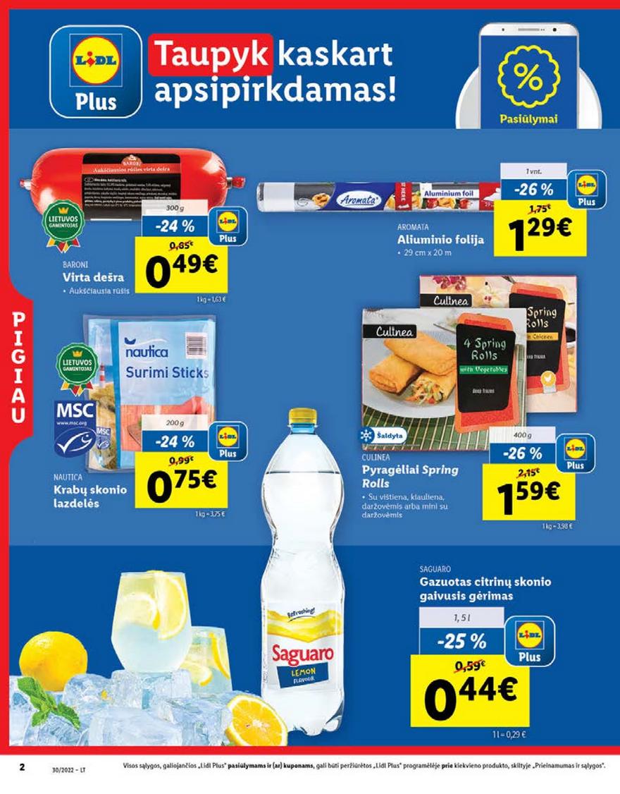 Lidl maisto prekių leidinys akcijos nuo 
  2022-07-25 iki 
  2022-07-31 | Leidinukas.lt puslapis 2