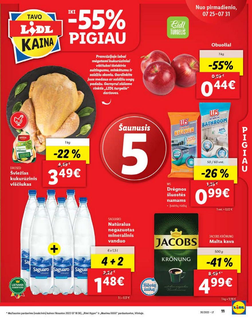 Lidl maisto prekių leidinys akcijos nuo 
  2022-07-25 iki 
  2022-07-31 | Leidinukas.lt puslapis 11