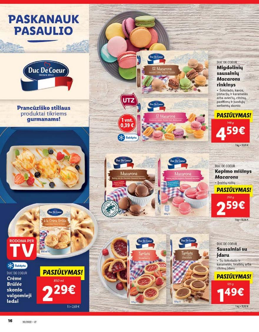 Lidl maisto prekių leidinys akcijos nuo 
  2022-07-25 iki 
  2022-07-31 | Leidinukas.lt puslapis 16