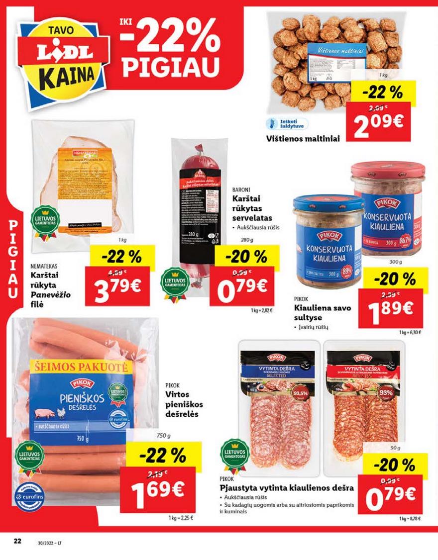 Lidl maisto prekių leidinys akcijos nuo 
  2022-07-25 iki 
  2022-07-31 | Leidinukas.lt puslapis 22