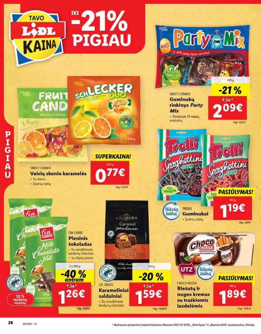 Lidl maisto prekių leidinys akcijos nuo 
  2022-07-25 iki 
  2022-07-31 | Leidinukas.lt puslapis 26