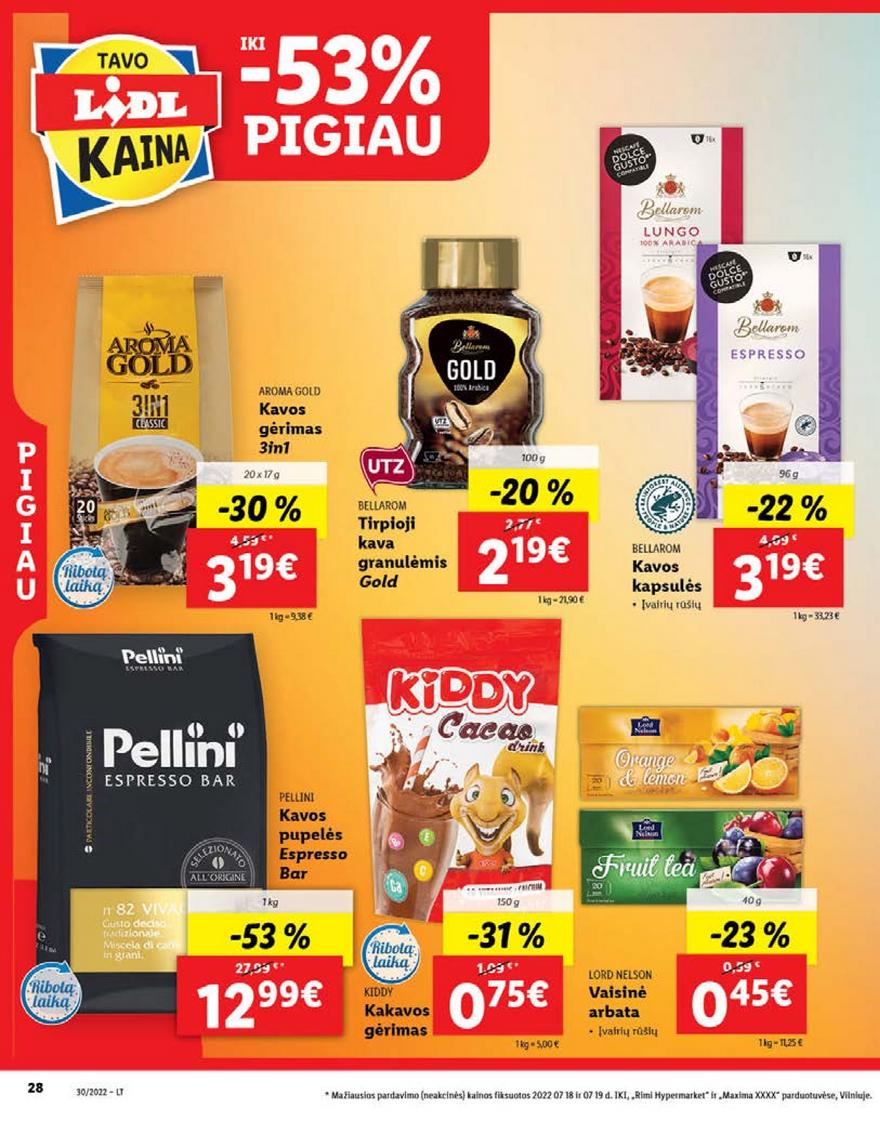 Lidl maisto prekių leidinys akcijos nuo 
  2022-07-25 iki 
  2022-07-31 | Leidinukas.lt puslapis 28