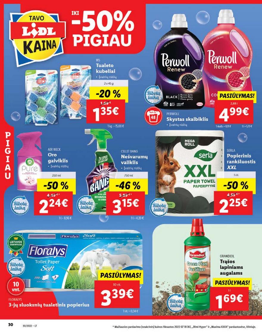 Lidl maisto prekių leidinys akcijos nuo 
  2022-07-25 iki 
  2022-07-31 | Leidinukas.lt puslapis 30