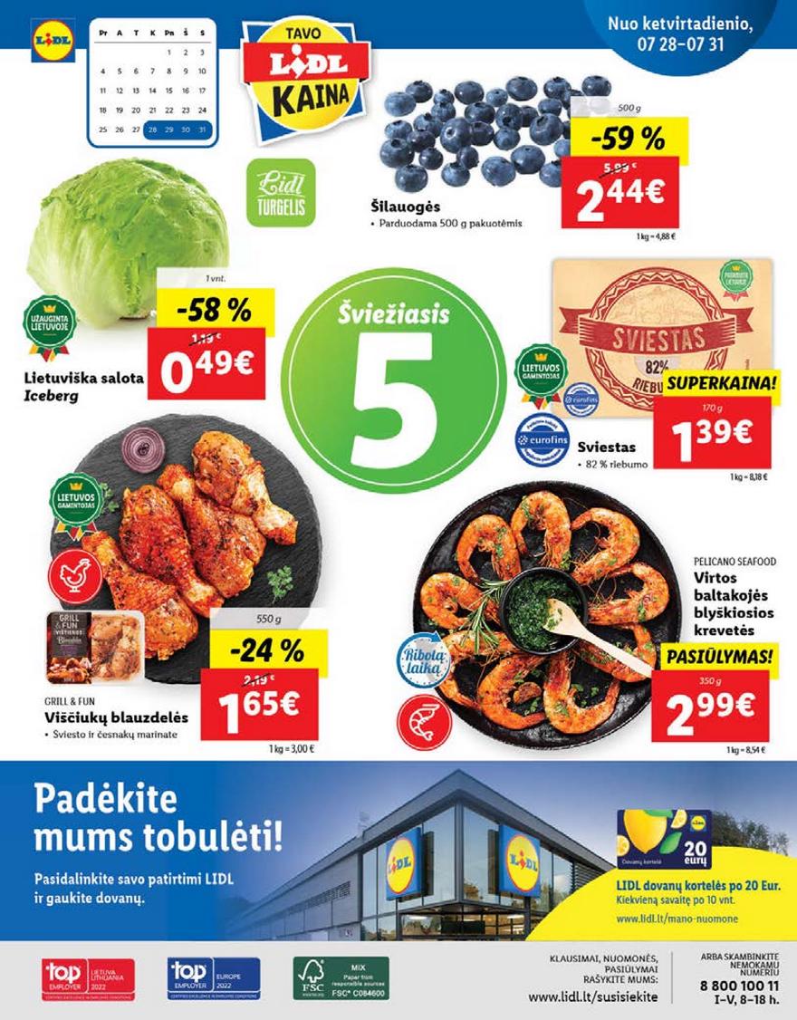 Lidl maisto prekių leidinys akcijos nuo 
  2022-07-25 iki 
  2022-07-31 | Leidinukas.lt puslapis 40