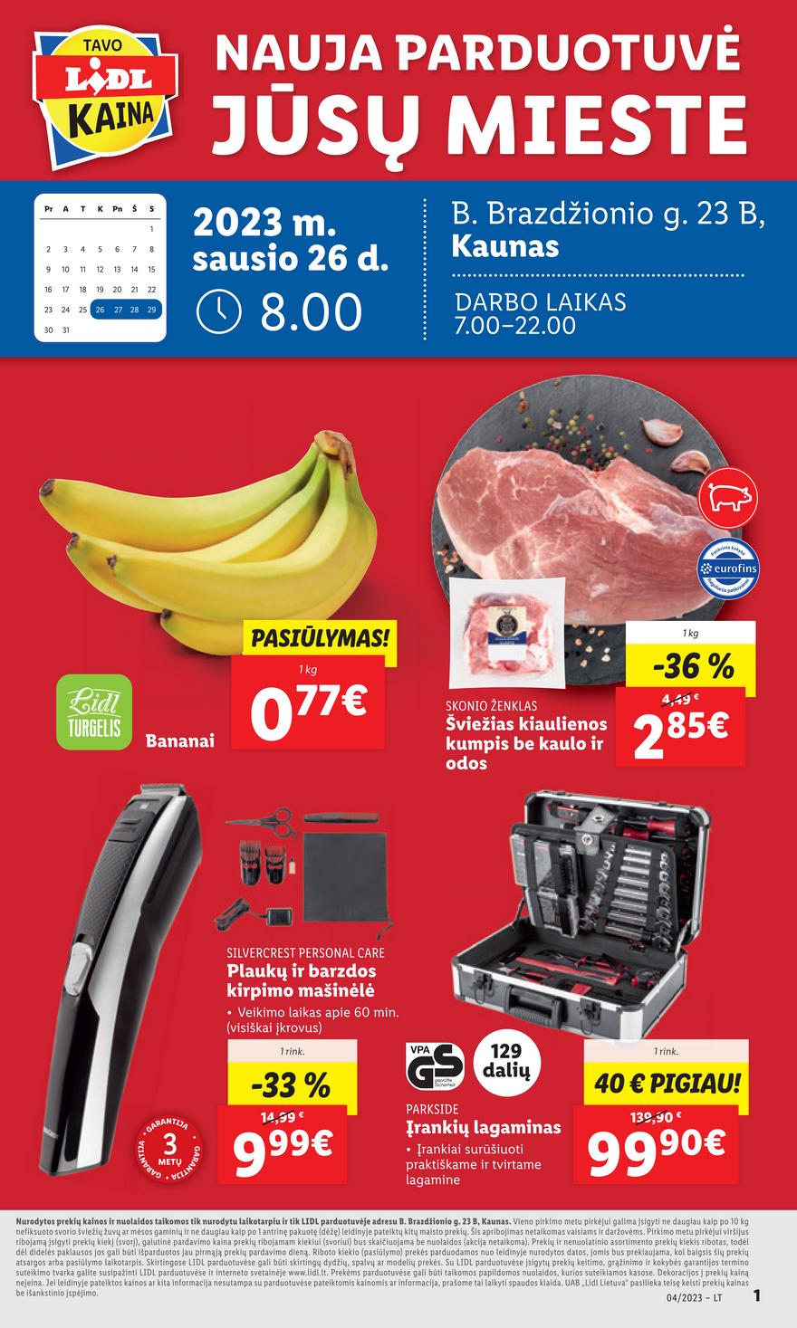 Lidl maisto prekių leidinys akcijos nuo 
  2023-01-26 iki 
  2023-01-29 | Leidinukas.lt puslapis 1