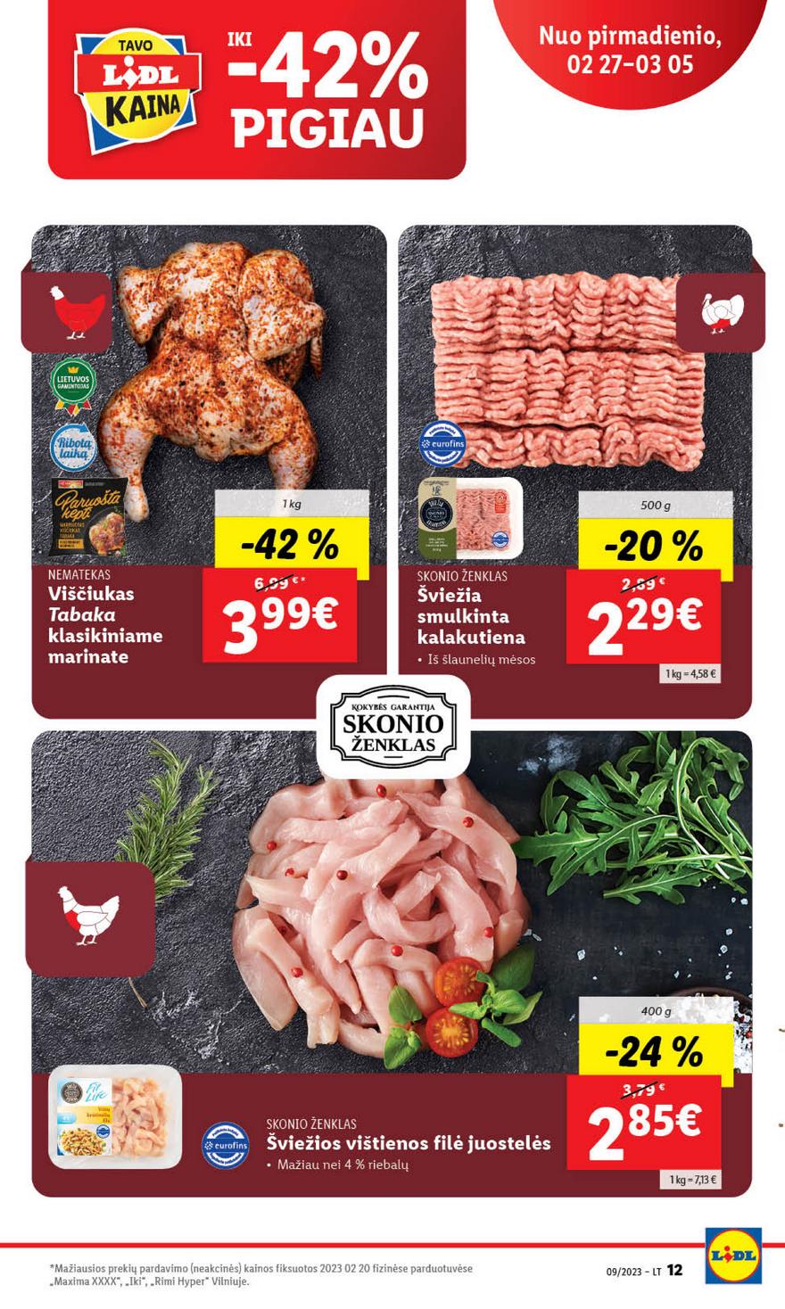 Lidl maisto prekių leidinys akcijos nuo 
  2023-02-27 iki 
  2023-03-05 | Leidinukas.lt puslapis 12