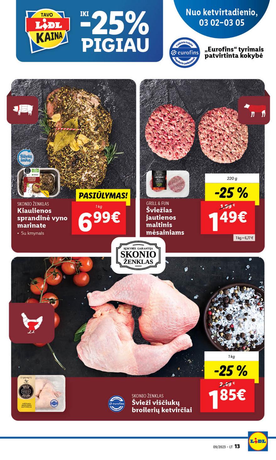 Lidl maisto prekių leidinys akcijos nuo 
  2023-02-27 iki 
  2023-03-05 | Leidinukas.lt puslapis 13