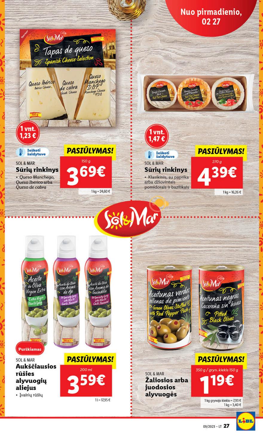 Lidl maisto prekių leidinys akcijos nuo 
  2023-02-27 iki 
  2023-03-05 | Leidinukas.lt puslapis 27