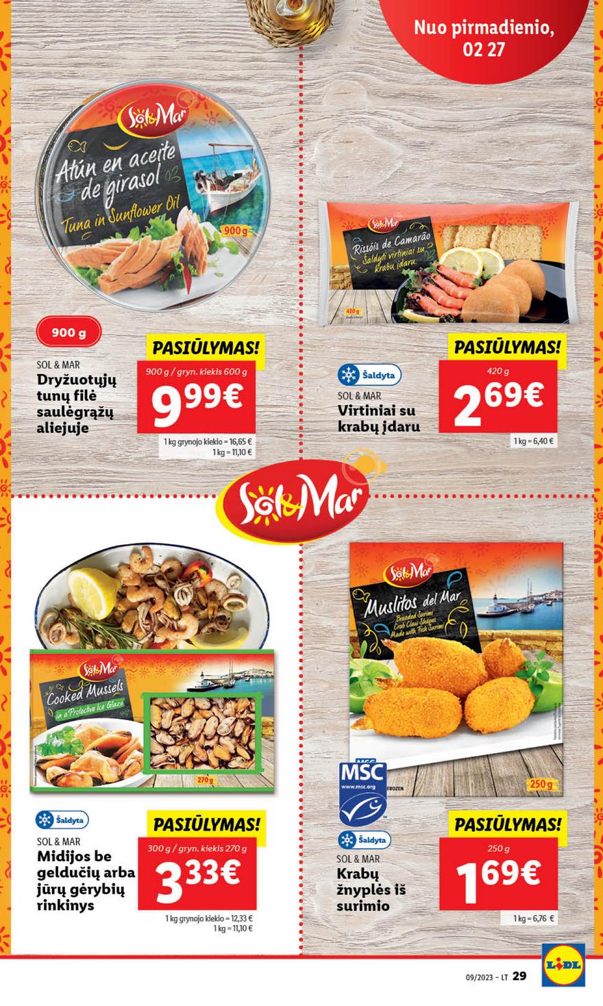 Lidl maisto prekių leidinys akcijos nuo 
  2023-02-27 iki 
  2023-03-05 | Leidinukas.lt puslapis 29