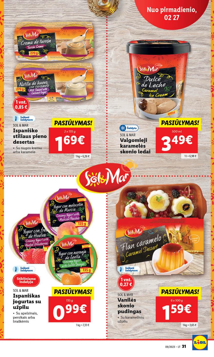 Lidl maisto prekių leidinys akcijos nuo 
  2023-02-27 iki 
  2023-03-05 | Leidinukas.lt puslapis 31