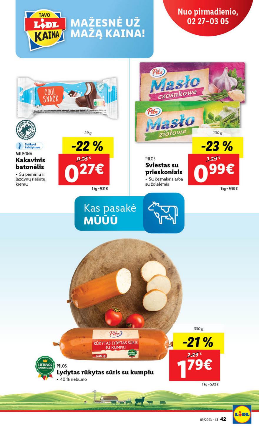 Lidl maisto prekių leidinys akcijos nuo 
  2023-02-27 iki 
  2023-03-05 | Leidinukas.lt puslapis 42