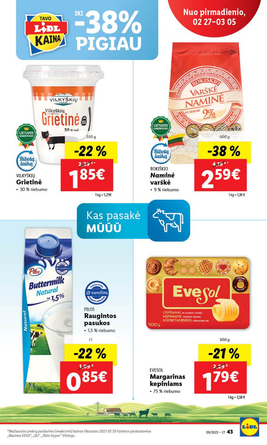 Lidl maisto prekių leidinys akcijos nuo 
  2023-02-27 iki 
  2023-03-05 | Leidinukas.lt puslapis 43