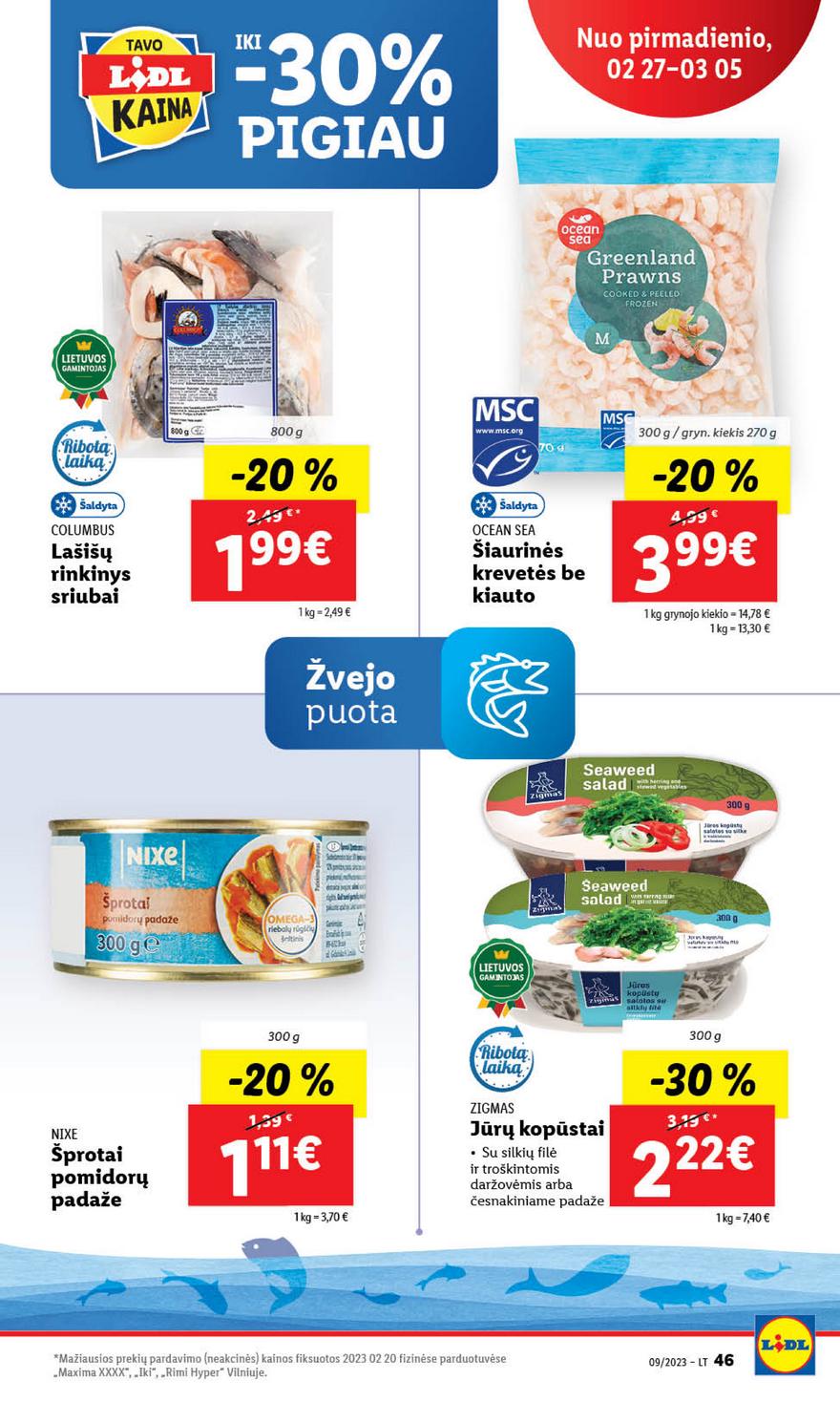 Lidl maisto prekių leidinys akcijos nuo 
  2023-02-27 iki 
  2023-03-05 | Leidinukas.lt puslapis 46