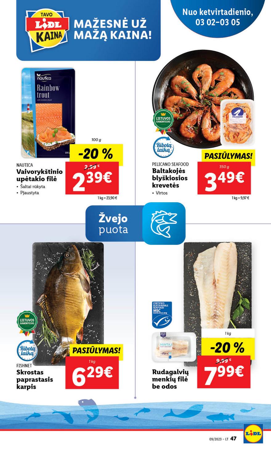 Lidl maisto prekių leidinys akcijos nuo 
  2023-02-27 iki 
  2023-03-05 | Leidinukas.lt puslapis 47