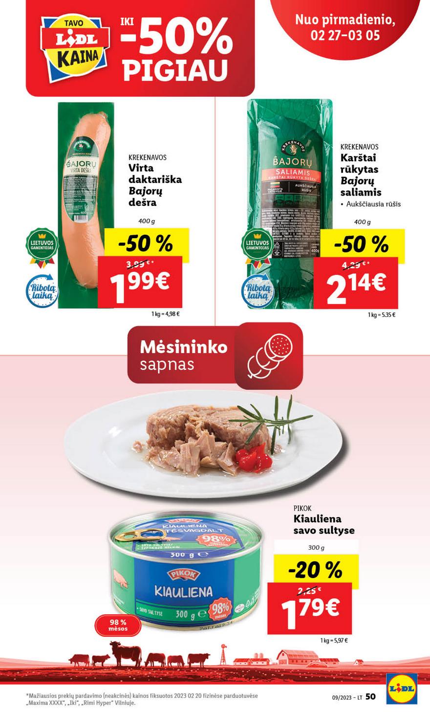 Lidl maisto prekių leidinys akcijos nuo 
  2023-02-27 iki 
  2023-03-05 | Leidinukas.lt puslapis 50