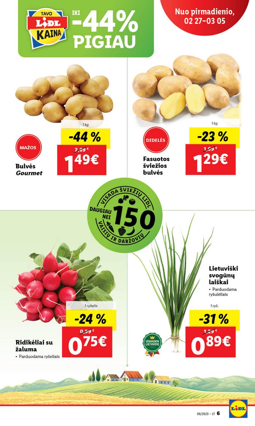 Lidl maisto prekių leidinys akcijos nuo 
  2023-02-27 iki 
  2023-03-05 | Leidinukas.lt puslapis 6