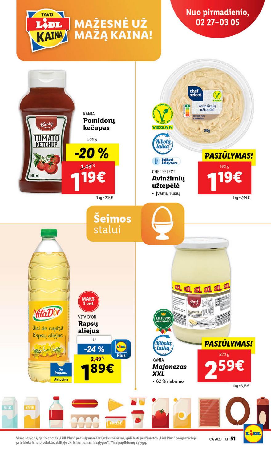 Lidl maisto prekių leidinys akcijos nuo 
  2023-02-27 iki 
  2023-03-05 | Leidinukas.lt puslapis 51