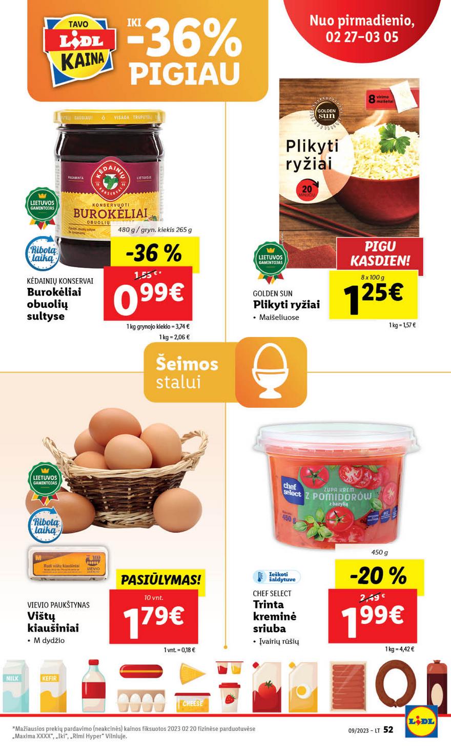 Lidl maisto prekių leidinys akcijos nuo 
  2023-02-27 iki 
  2023-03-05 | Leidinukas.lt puslapis 52