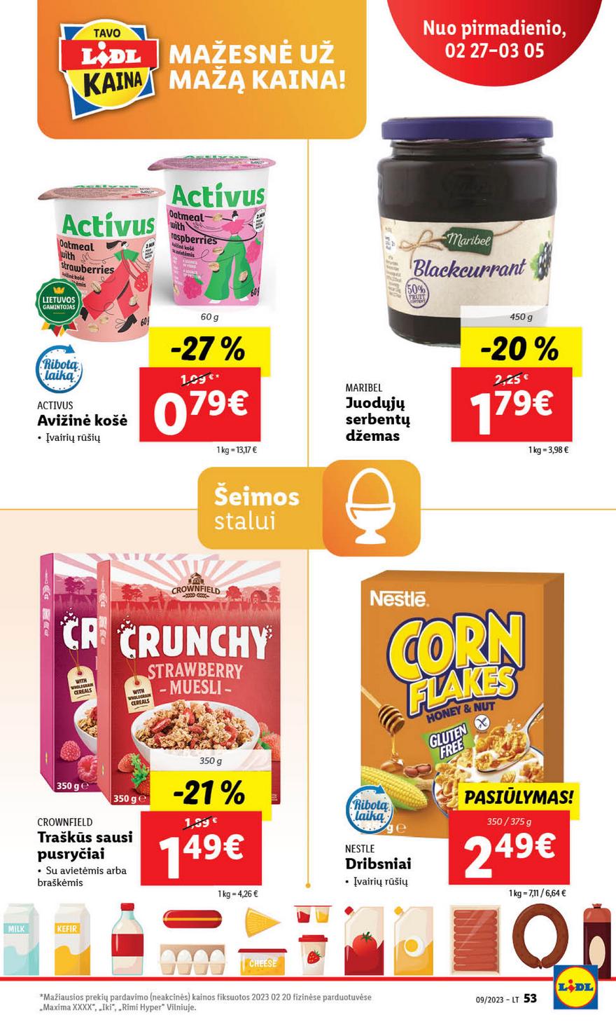 Lidl maisto prekių leidinys akcijos nuo 
  2023-02-27 iki 
  2023-03-05 | Leidinukas.lt puslapis 53