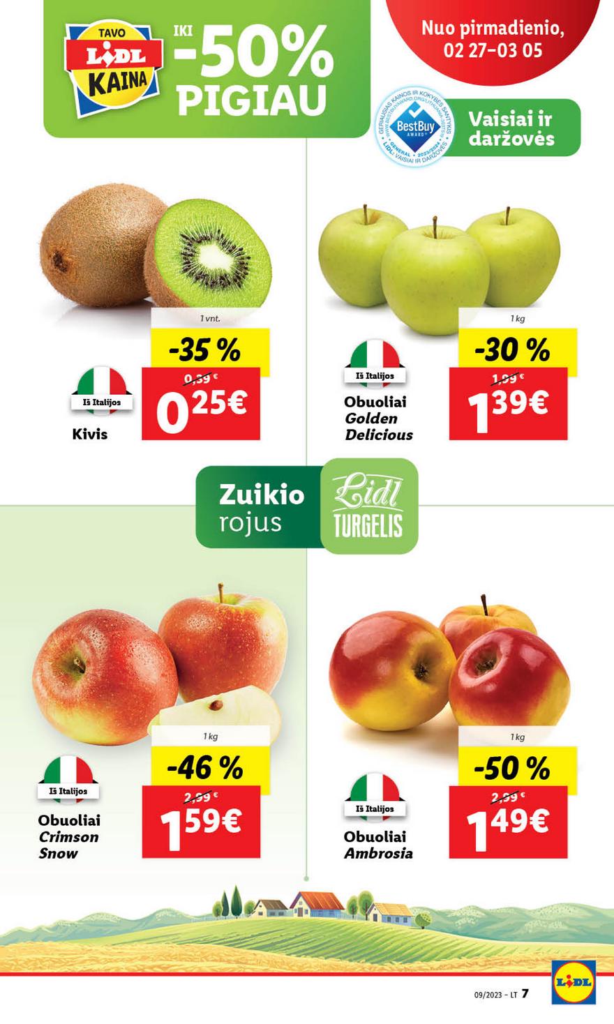 Lidl maisto prekių leidinys akcijos nuo 
  2023-02-27 iki 
  2023-03-05 | Leidinukas.lt puslapis 7