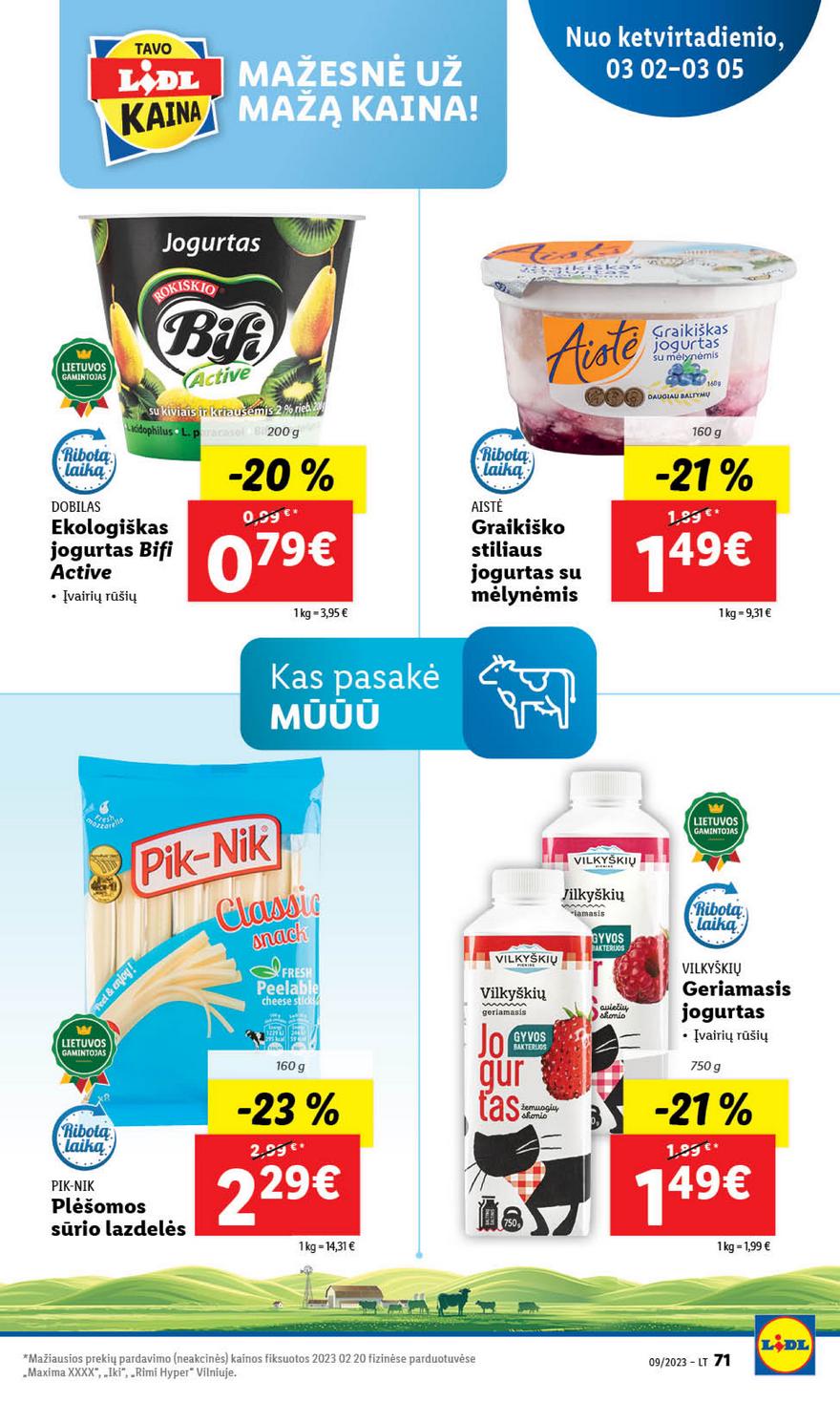 Lidl maisto prekių leidinys akcijos nuo 
  2023-02-27 iki 
  2023-03-05 | Leidinukas.lt puslapis 71