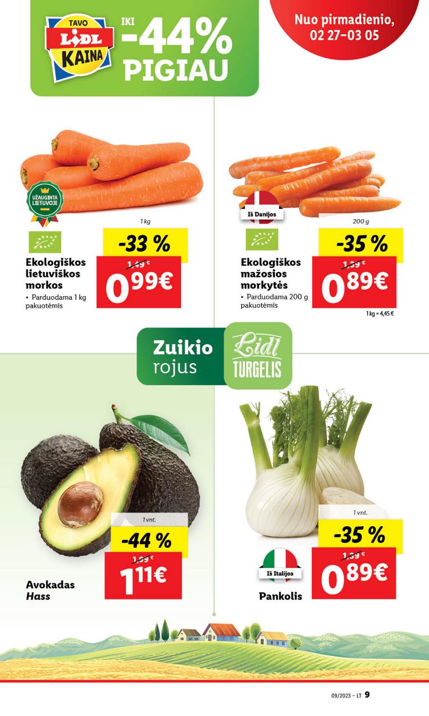 Lidl maisto prekių leidinys akcijos nuo 
  2023-02-27 iki 
  2023-03-05 | Leidinukas.lt puslapis 9